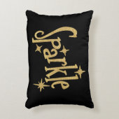 金ゴールド黒の輝き アクセントクッション (正面(垂直))