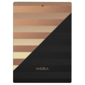 金ゴールド黒ストライプ色 クリップボード (裏面)