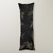 金ゴールド黒フローラ ボディピロー (裏面 (縦))