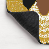 金ゴールド黒人探し |トライバルネックレス マウスパッド (コーナー)