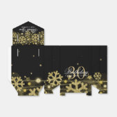 金ゴールド黒冬30歳の誕生日ありがとう フェイバーボックス (折り畳みなし)