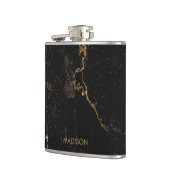 金ゴールド黒大理石 フラスク (左)