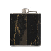 金ゴールド黒大理石 フラスク (裏面)