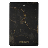 金ゴールド黒大理石 ミニクリップボード (裏面)