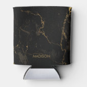 金ゴールド黒大理石 缶クーラー (正面)