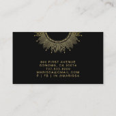 金ゴールド黒天体エネルギー治療器 名刺 (裏面)