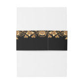 金ゴールド黒華美フローラ 招待状ベリーバンド (裏面例)
