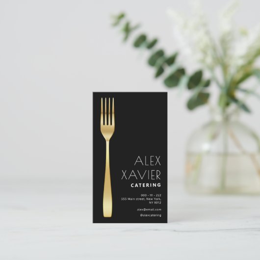 金ゴールド黒衣店 名刺 (スタンド正面)