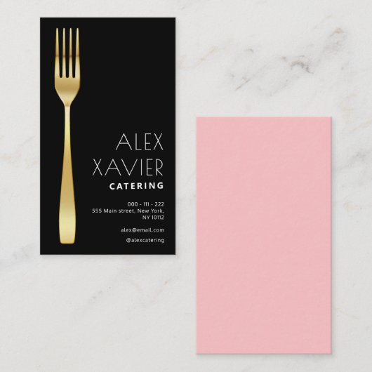 金ゴールド黒衣店 名刺 (正面/裏面)