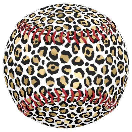 金ゴールド黒豹紋 ソフトボール (正面)