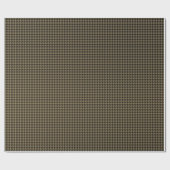 金ゴールド黒釘クラシック頭パターン ラッピングペーパー (フラット)