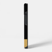 金ゴールド黒 iPhoneケース (左側面)