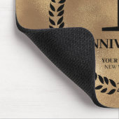 金ゴールド1周年記念ビジネスロゴ マウスパッド (コーナー)