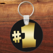 金ゴールド1番 キーホルダー (正面)