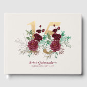 金ゴールド15ブルゴーニュ王室のバラキンセアニェラ ゲストブック (正面)