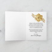 金ゴールド15th結婚ハッピーアニバーサリーカップル カード (内部)