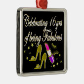 金ゴールド16と素晴らしいDIVAデザイン メタルオーナメント (右)