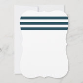 金ゴールド16航海のストライプ個スイーツ16 招待状 (裏面)