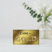 金ゴールド2のためのジュエリーの名刺の現金 名刺 (スタンド正面)