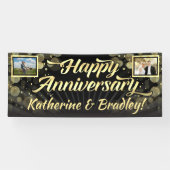 金ゴールド2の写真の幸せな記念パーティー 横断幕 (横)