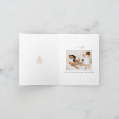 金ゴールド2写真フォトクリスマス応援 シーズンカード (内部)