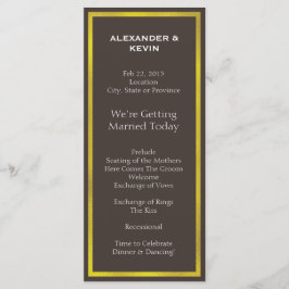 金ゴールド2室ゲイ結婚式 プログラム