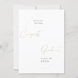 金ゴールド2枚の写真おめでとう2024年卒業クラス 案内状