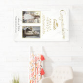 金ゴールド2022卒業2写真卒業パーティー 横断幕 (インサイチュ)