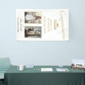 金ゴールド2022卒業2写真卒業パーティー 横断幕 (トレードショー)