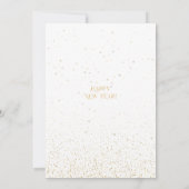 金ゴールド2024年大晦日パーティーディスコボール 招待状 (裏面)