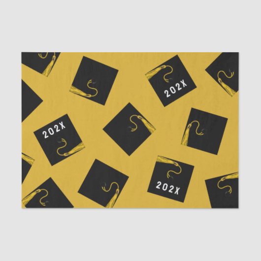 金ゴールド2025年卒業クラス 薄葉紙 (正面)