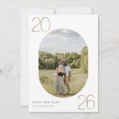 金ゴールド2026年正月写真 シーズンカード (正面)