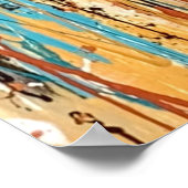 金ゴールド24 x 36ポスターのハート ポスター (角)