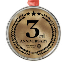 金ゴールド3周年記念ビジネスロゴクリスマス