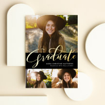 金ゴールド3年写真黒卒業