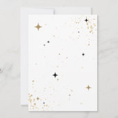 金ゴールド30歳の誕生日招待状(写真あり) 招待状 (裏面)