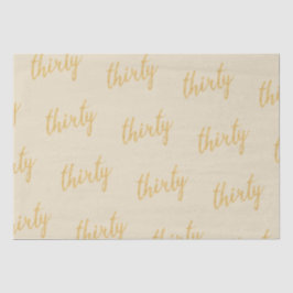 金ゴールド30誕生日パーティーグリッター"Thirty" 薄葉紙