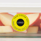 金ゴールド30防水シール | ビジネスカスタムロゴ ラベル (貼付)