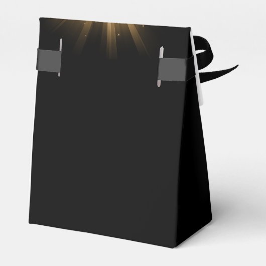 金ゴールド30th誕生日パーティー金ゴールドディスコボール フェイバーボックス (裏面サイド)