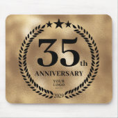 金ゴールド35周年記念事業 マウスパッド (正面)