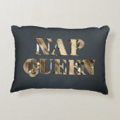 金ゴールド3D昼寝クイーン アクセントクッション (裏面)