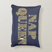 金ゴールド3D昼寝クイーン アクセントクッション (裏面(縦))