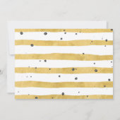 金ゴールド40歳と素晴らしい40歳の誕生日パーティの招待状 招待状 (裏面)