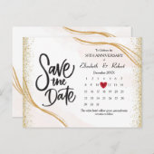 金ゴールド50周年記念カレンダー 案内ポストカード (正面/裏面)