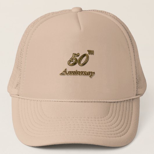 金ゴールド50周年 キャップ (正面)
