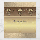 金ゴールド50周年 ワインラベル (シングルラベル)