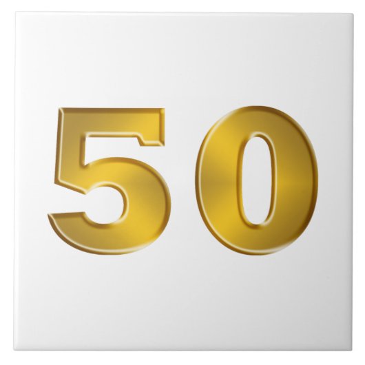 金ゴールド50番目 タイル (正面)