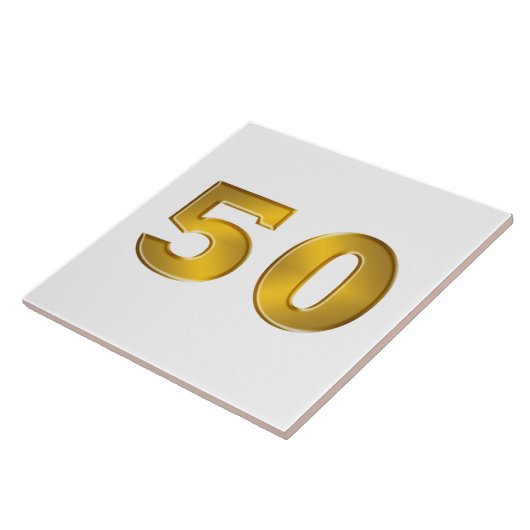 金ゴールド50番目 タイル (側面)