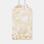 金ゴールド50誕生日サンキューマーブルモダンホテル ギフトタグ (裏面)