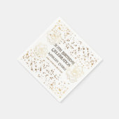 金ゴールド50誕生祝い スタンダードカクテルナプキン (角)